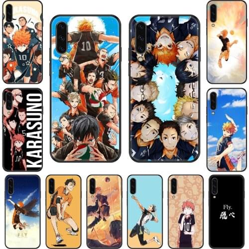 Anime Haikyuu Phone case For Samsung Galaxy A 3 5 8 9 10 20 30 40 50 70 E S Plus 2016 2017 2018 2019 black trend funda art back