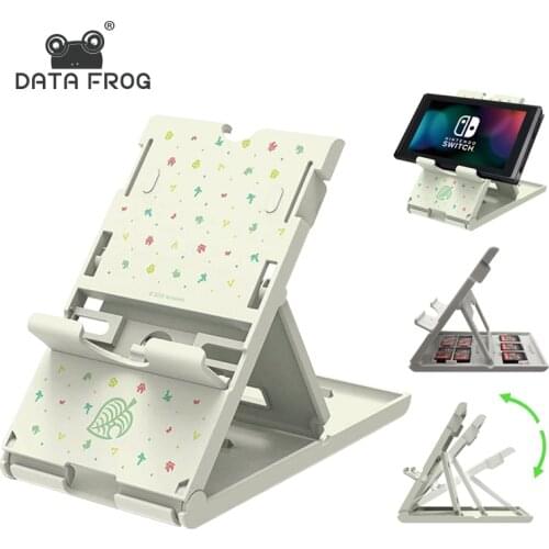 DATA FROG Adjustable Holder Stand For Nintendo Switch NS Console Animal Crossing Portable Chassis Bracket for Nintend Switch lit
