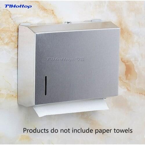 262x83x205mm Stainless Steel Manual Holder Dispenser Paper Towel Rack Mirror Cup Toilet Box for Sand Bronze