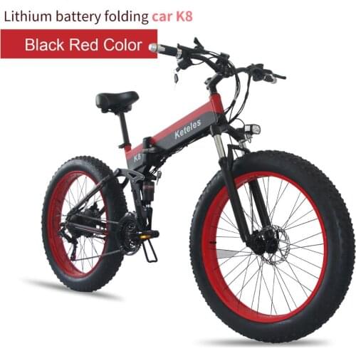 Huakaii 800W Mountain Ebike Electric Bike Rides 26 Inch Fat Tire 15ah Battery Electric Bicycle Street Bike Beach