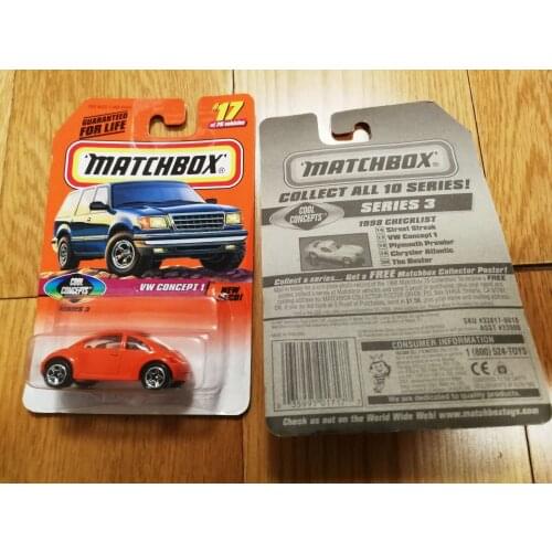 Matchbox 1/64 VW beatles concept Collection Metal Die-cast Simulation Model Cars Toys