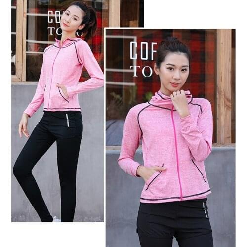 5 Piece Set Yoga For Womens Running Fitness T-Shirt Sports Bra Wear Fitness Clothing Women Training Set Sport Suit