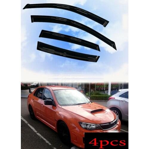 For Subaru Impreza WRX 2008-2014 High quality Black Acrylic Window Visor Vent Sun Shade Guard Door Visor 4pcs
