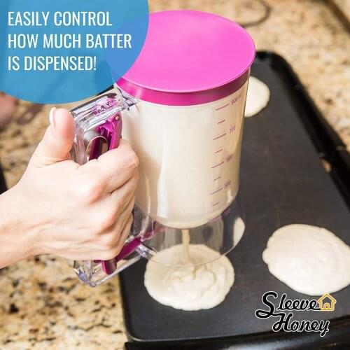 Kitchen Pancake Batter Dispenser Perfect Baking Tool for Cupcake Waffles Muffin Crepes Cake Baked souffle Food Gadget Bake ware
