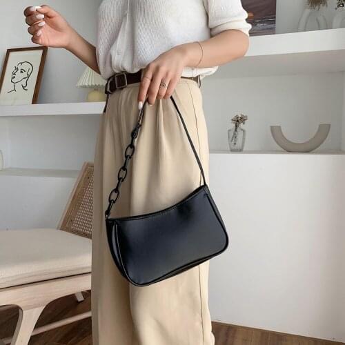 Fashion Soft PU Leather Women Crossbody Handbag Luxury Elegant Pure Small Underarm Shoulder Bags Female Mini Totes Purse