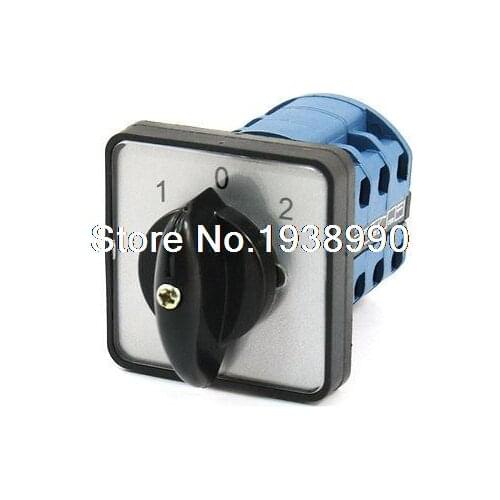 Panel Mounting 3 Position 1-0-2 Universal Combination Changeover Switch