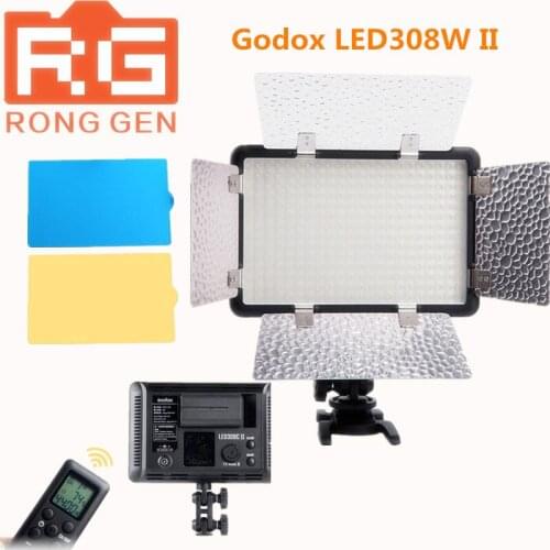 NEW Godox LED308W II White light 5600K LED Video Light Lamp + Remote for DV Camcorder Camera
