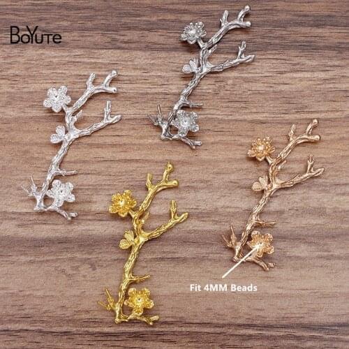 BoYuTe Wholesale (20 Pieces/Lot) 28*62MM Tree Branch Metal Alloy Materials Diy Hand Made Hair Jewelry Accessories
