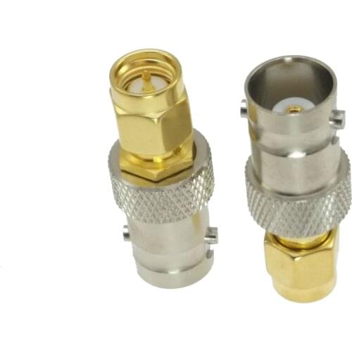 1Pcs Adapter BNC Female Jack to SMA Male Plug Straight RF COAXIAL Connector