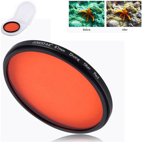 Full Color DSLR Camera Lens Filter 67mm Red Purple yellow full color Lens Filter 67MM Diving filter