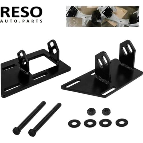 RESO - For 1983-2005 Chevy GMC S10 S15 Blazer Jimmy Sonoma V8 SBC 350 Conversion Motor Mounts