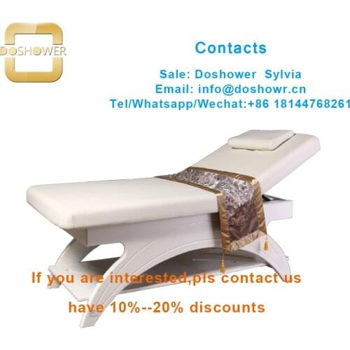 Luxury massage bed mattress with hydraulic facial bed for electric adjustable massage table