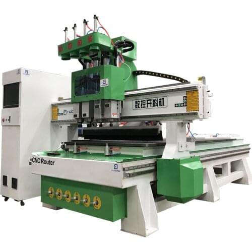 Heavy duty 3 spindle auto tool changer woodworking cnc milling machine 1325 cabinet door making machinery ATC cnc router price