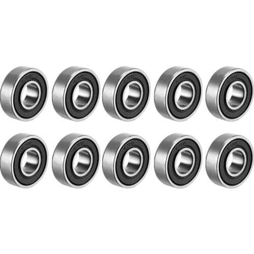 Pack Of 10 698-2RS Deep Groove Ball Bearing Double Sealed 8Mm X 19Mm X 6Mm Carbon Steel Bearings