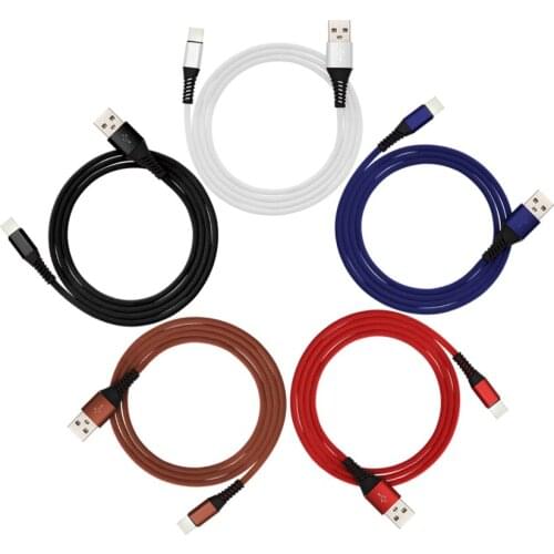 3Feet USB Cable For iPhone 8 6 6s 7 Plus 5 5s SE X 5V 2A Fast Charge Data Cables for iPad Nylon Braided Phone Charger Wire Cord
