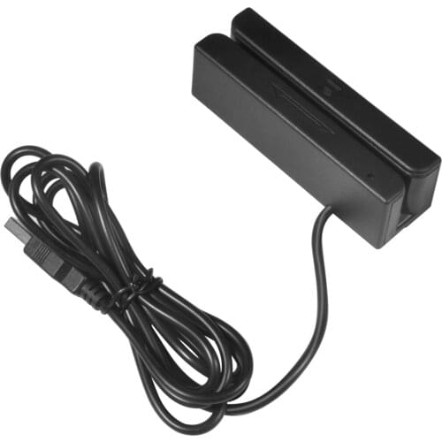 MSR90 USB Magnetic Strip Card Reading Machine Card Reader Stripe 3 Tracks Mini Mag Hi-Co Swiper For USB PC