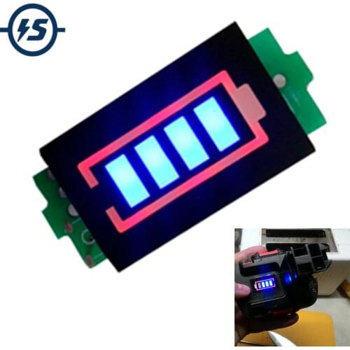 1S 2S 3S 4S 6S 7S Series Lithium Battery Capacity Indicator Module 12.6V Blue Electric Vehicle Battery Power Tester Li-po Li-ion