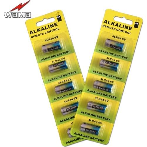 10pcs/2pack Wama 4LR44 6V Dry Alkaline Battery Cells Car Remote Watch Toy Calculator Batteries 28A 4AG13 544 L1325 4A76