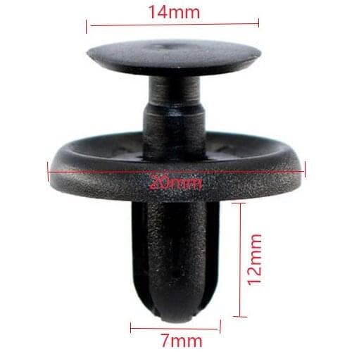 20Pcs Car Bumper Fender Retainer Clips 7mm Hole Plastic Rivet Fasteners For Suzuki Grand Vitara SX4 Swift X-90 XL-7 For Mazda