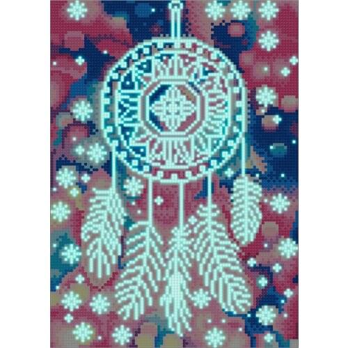 5D DIY luminous diamond painting feather by number Rhinestone Embroidery diamond Home decor paintings for interior Gift