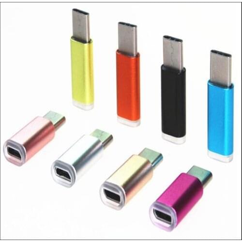 Aluminum Colorful USB 3.1 Type-C Adapter Fast Charger Charging Data Sync for Letv 1s/ for /Xiaomi m4c USB C 3.1 adapter