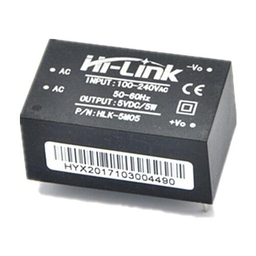 Free shipping 5pcs/lot HLK-5M05 220V 5V 5W AC to DC isolated smart power module supply