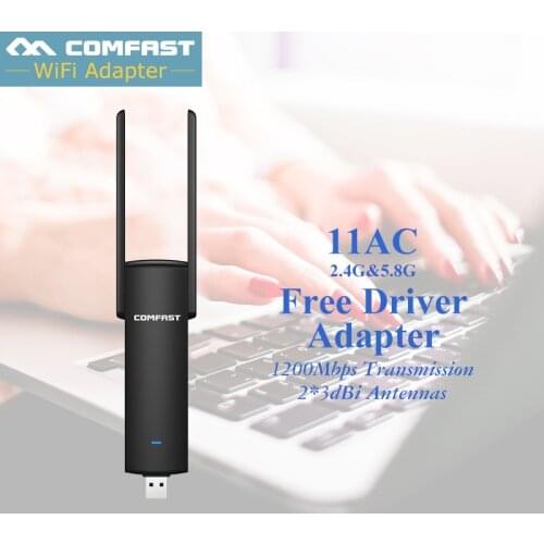 Comfast Dual Band 2.4G+5GHz AC 1200M Wireless Signal USB3.0 WiFi Speed Adapter Extender External Network Cards Routers