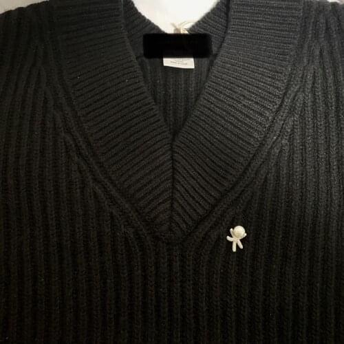 D6 Amorita boutique silver color starfish design brooches