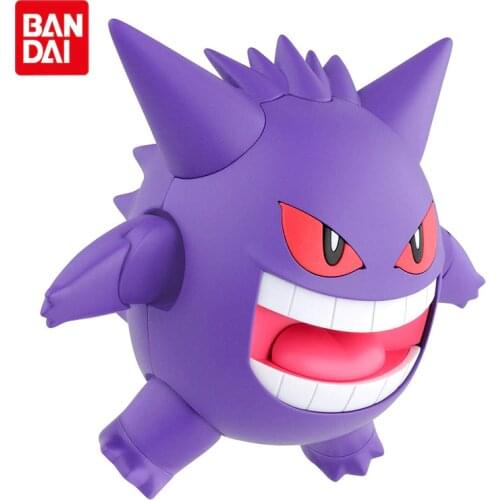BANDAI Genuine Pokemon Anime Figures Assemble Model Gengar Action Figure Collection Model Toys Gifts For Children