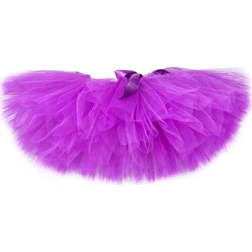 Purple Baby Girls Tutu Skirt Fluffy Girls Tulle Skirt Birthday Party Dance Children Skirts Girls Kids Ballet Pettiskirt Tutu