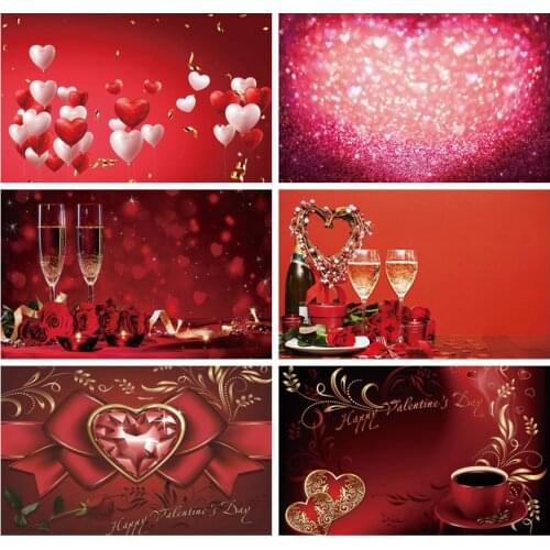 Fantasy Wedding Hearts Happy Valentines Day Sweet Love Photophone Photozone Photo Backdrop Customized Photography Background