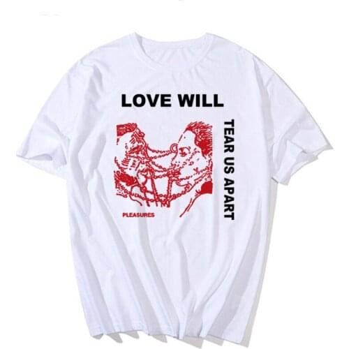 2021 Lil Peep Hip Hop T-Shirts Love Will Tear Us Apart Print Men Women Streetwear 100% Cotton Oversized T Shirt Tees Tops Unisex