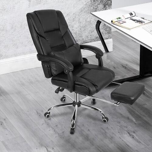 High Back Gaming Chair Recliner Computer PU Leather Seat Adjustable Office Lying Armchair With Footrest Furniture Office HWC