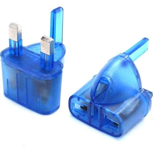 Mini Portable Singapore Malaysia United Kingdom Travel Power Plug Adapter, EU AU US 2 Pins to UK Converter AC Power Plug Adaptor