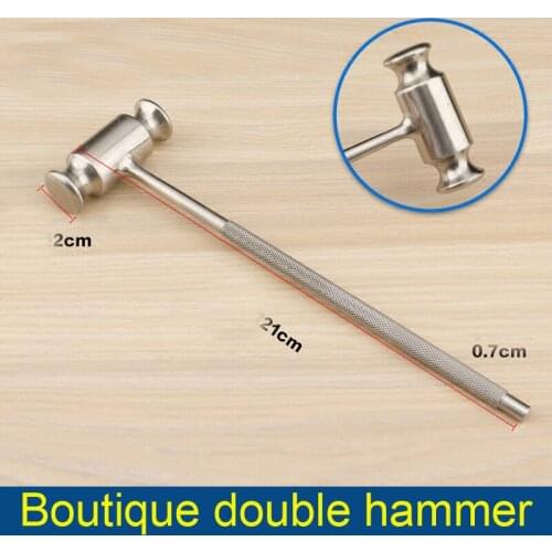 Bone Hammer Boutique Double Skull Hammer Claw Hammer Beauty Shaping Stainless Steel Instrument Makeup Tool Kit