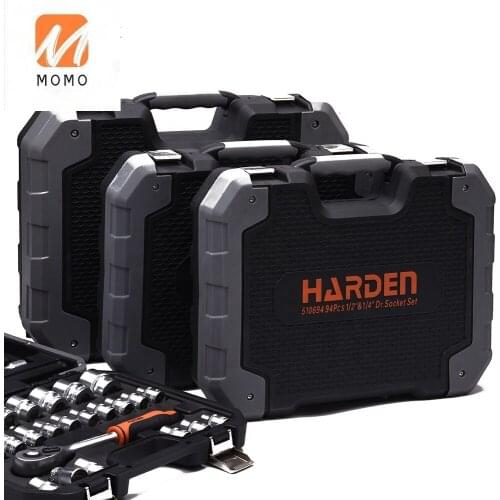 Professional Hand Tool Set 1/2"&3/8" &1/4" 130+2PCS Portable Spanner Tool Kit