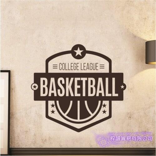 Basketball Wall Sticker Customized Sports Posters Vinyl Wall Decals Pegatina Decor Mural Basketball Car Windows Decal