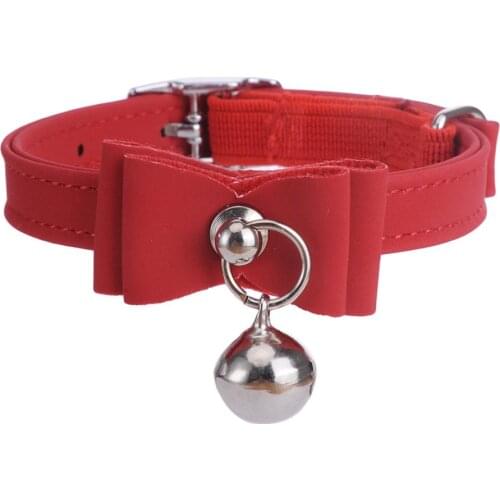New Pet Collars Dog Leashes Animals Dogs Cat Adjustable Collars Leads Pets Supplies Cat Collars Leashes Necklace With Bell