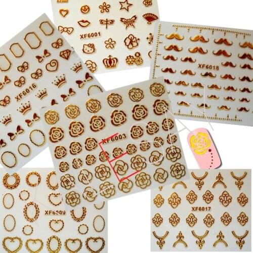 New Manicure Design Nail Art Decorations Stickers Back Glue brand Cheap Nail Sticker Art Decoration Na Paznokcie