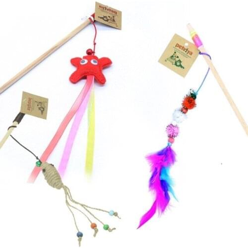 Petviya 3'lü Cat Fishing Rod Toy Set-3 Fishing line Multiple 50 CM 403996222