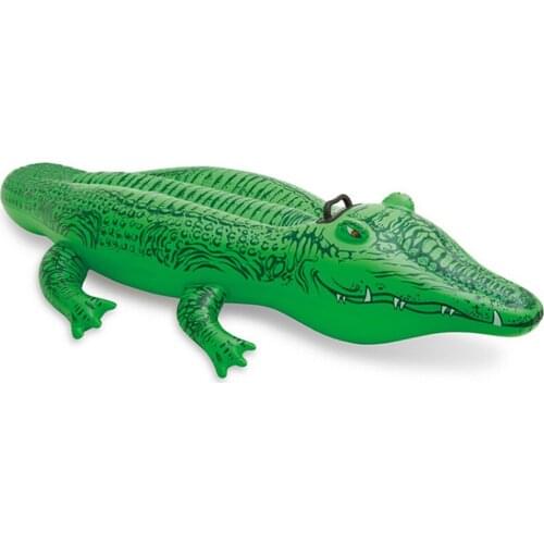 Swimming Ring Crocodile Float Bath Pool Inflatable Crocodile Seat Summer PVC Pool Ride Floating Water Row Toys