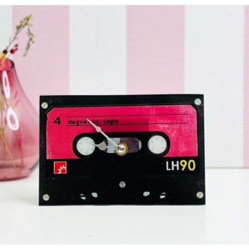 Giftmoda Nostalgic Cassette Design Table clock desk clock relogio de mesa настольные часы reloj de escritorio