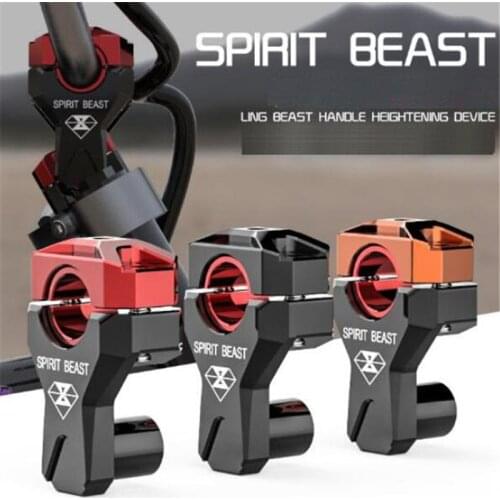 SPIRIT BEAST Motorcycle Handle Modification Faucet Handlebar Riser 22MM 28MM Pit Height Handle Raise Handlebar Heightener