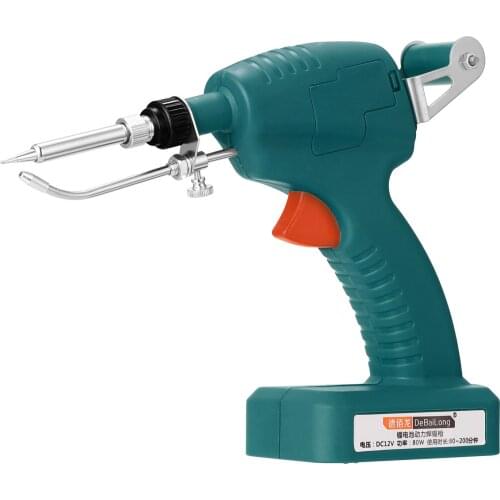 EU 80W Portable Rechargeable Cordless Soldering Iron Handheld Automatically Send Tin Machine Wire Welding Repairing Tool Kit