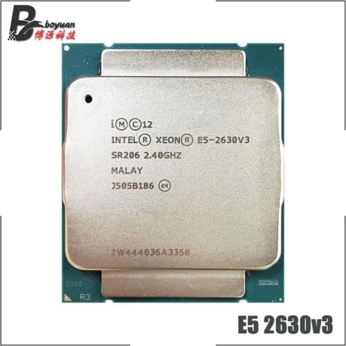 Intel Xeon E5-2630V3 E5 2630v3 E5 2630 v3 2.4 GHz Eight-Core Sixteen-Thread CPU Processor 20M 85W LGA 2011-3
