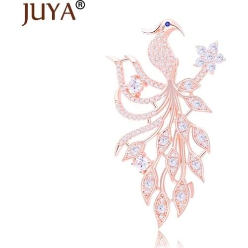 Luxury Crystal Phoenix Brooch Pins Jewelry Zircon Rhinestone Broches Christmas Brooch For Women Clothes Accessory Bird Brosche