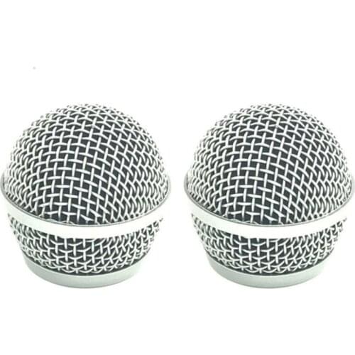 2PCS New Replacement Ball Head Mesh Microphone Grille for Shure PG58 PG 58 Accessories