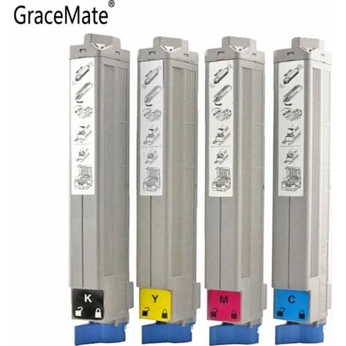 GraceMate Toner Cartridge Compatible For OKI for C9600 C9800 C9650 C9850 Printers Black and Color Toner Cartridges