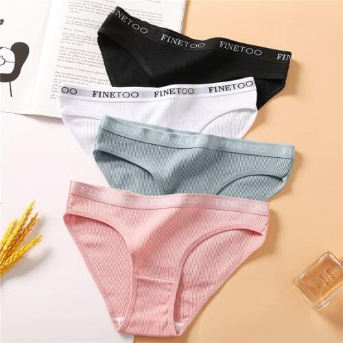 Female Cotton Soft Panty M-XL Flexible Low-Waist Original Design Lingerie Colorful New Autumn Briefs Breathable Letter Comfort