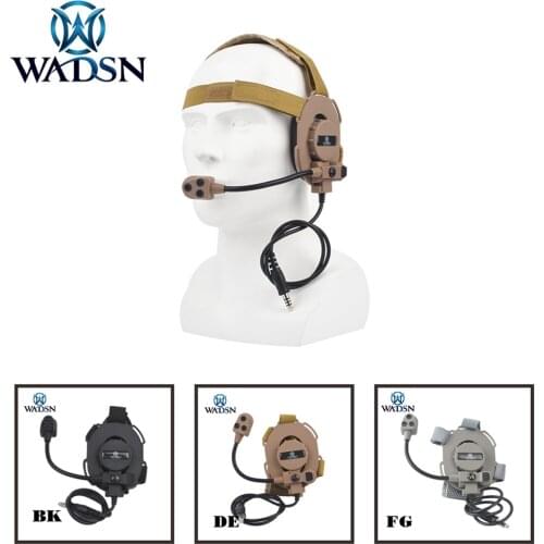 WADSN Tactical Headset BOWMAN III EVO III CS Wargame Headphone For Ourtdoor Hunting Training Walkie Talkie Helmet Communication